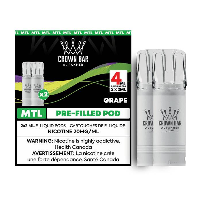 Al Fakher Crown Bar AF600 DTL Pod - Grape