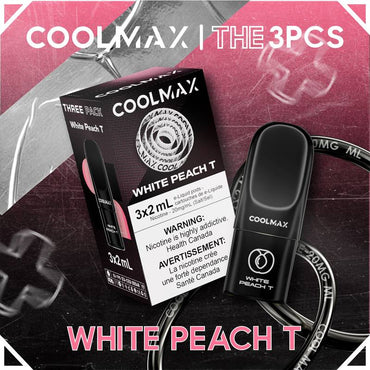 COOLMAX PREFILLED POD WHITE PEACH T