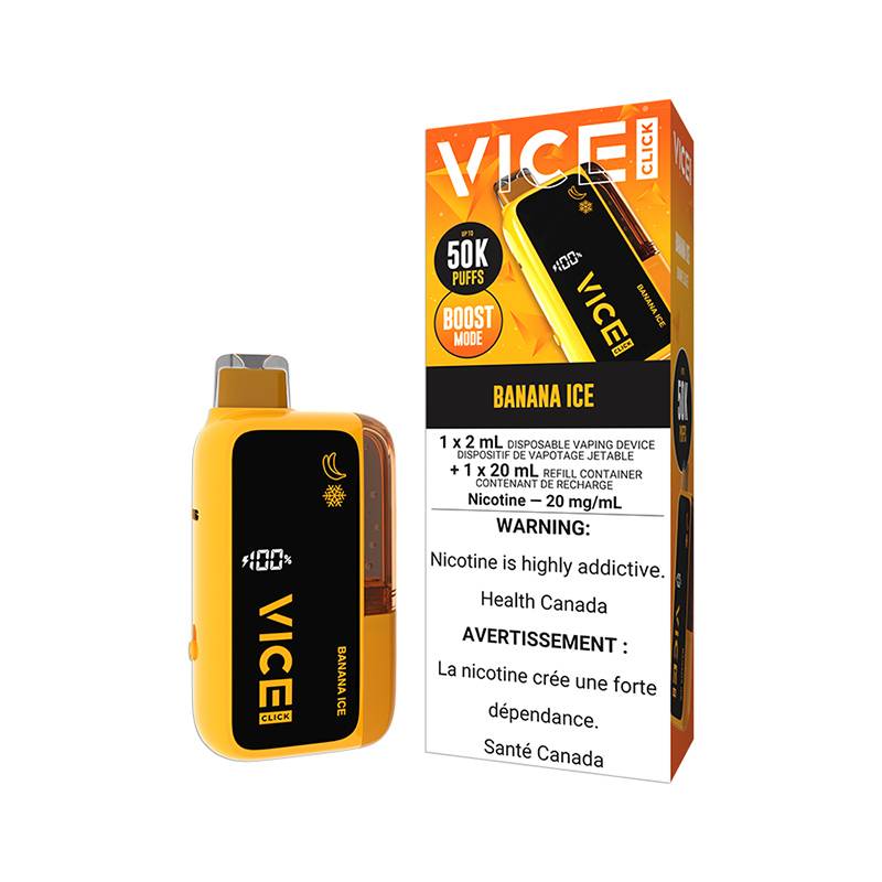 Vice Click 50K Disposable Vape Dual-Mode, 22mL Super Vape Vice Click 50K Disposable Vape Dual-Mode, 22mL Super Vape