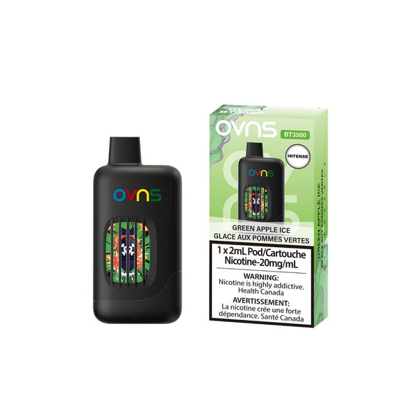 OVNS 3500 Puffs Disposable Vape Green Apple Ice