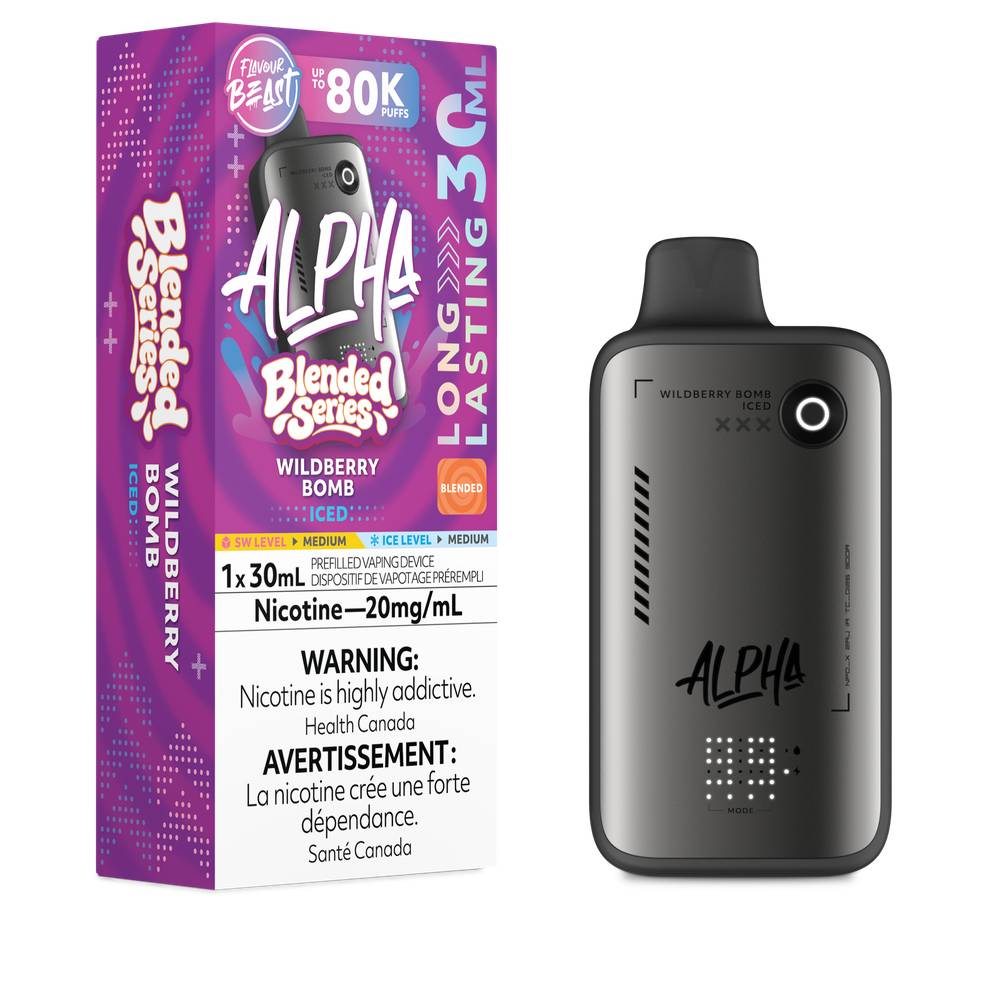 Flavour Beast Alpha 80K Disposable Vape Wildberry Bpmb Iced