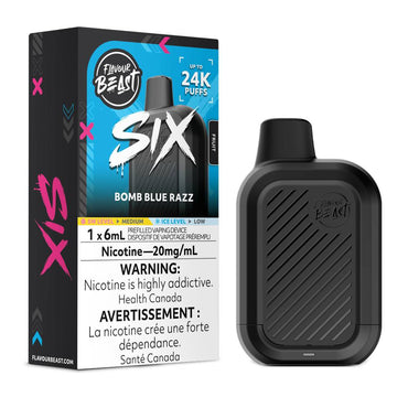 Flavour Beast SIX 24K Disposable Vape –Bomb Blue Razz