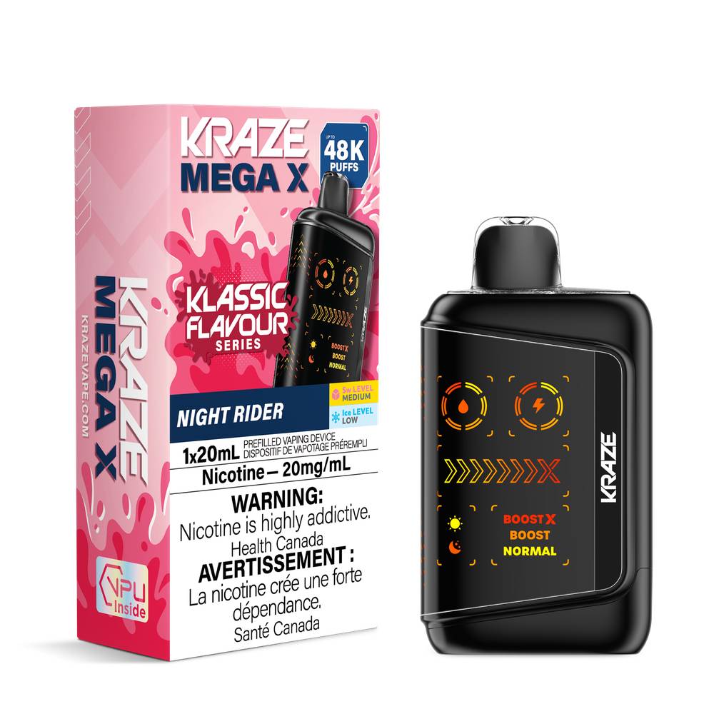 Kraze Mega X 48K Disposable Vape Night Rider