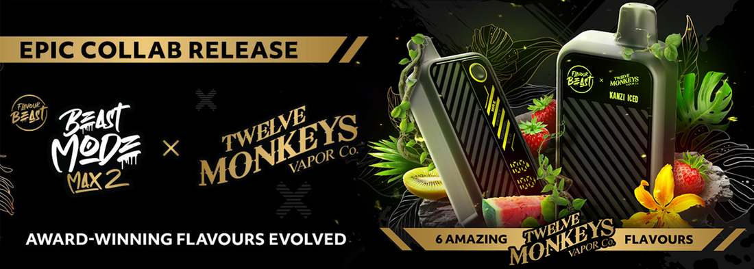 Unleashing the Next Evolution: Flavour Beast Mode Max 2 × Twelve Monkeys Disposable Vape