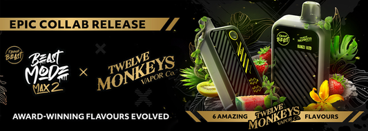 Unleashing the Next Evolution: Flavour Beast Mode Max 2 × Twelve Monkeys Disposable Vape