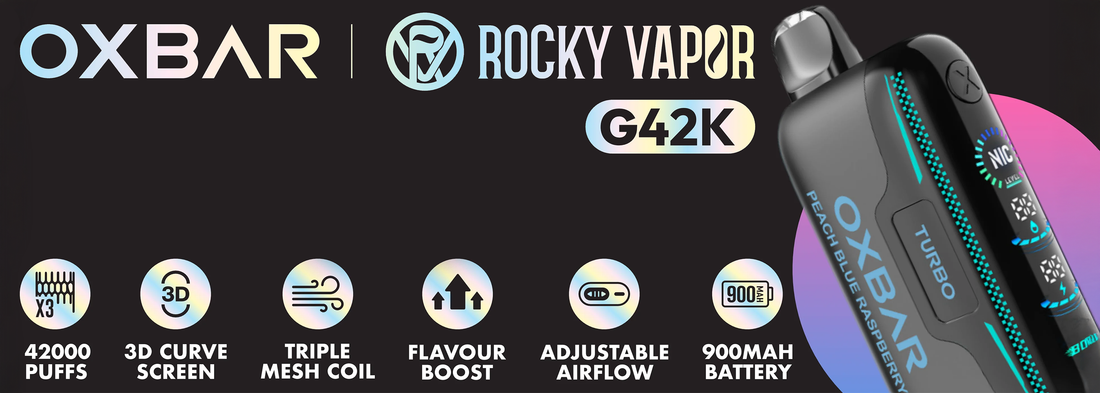 Introducing the Oxbar Rocky Vapor G42K: Elevating the Disposable Vap Super Vape Introducing the Oxbar Rocky Vapor G42K: Elevating the Disposable Vap Super Vape