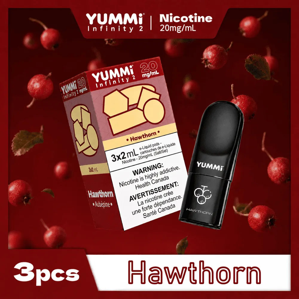 YUMMI 20mg Prefilled Pod Compatible with RELX Infinity 2 - Hawthorn