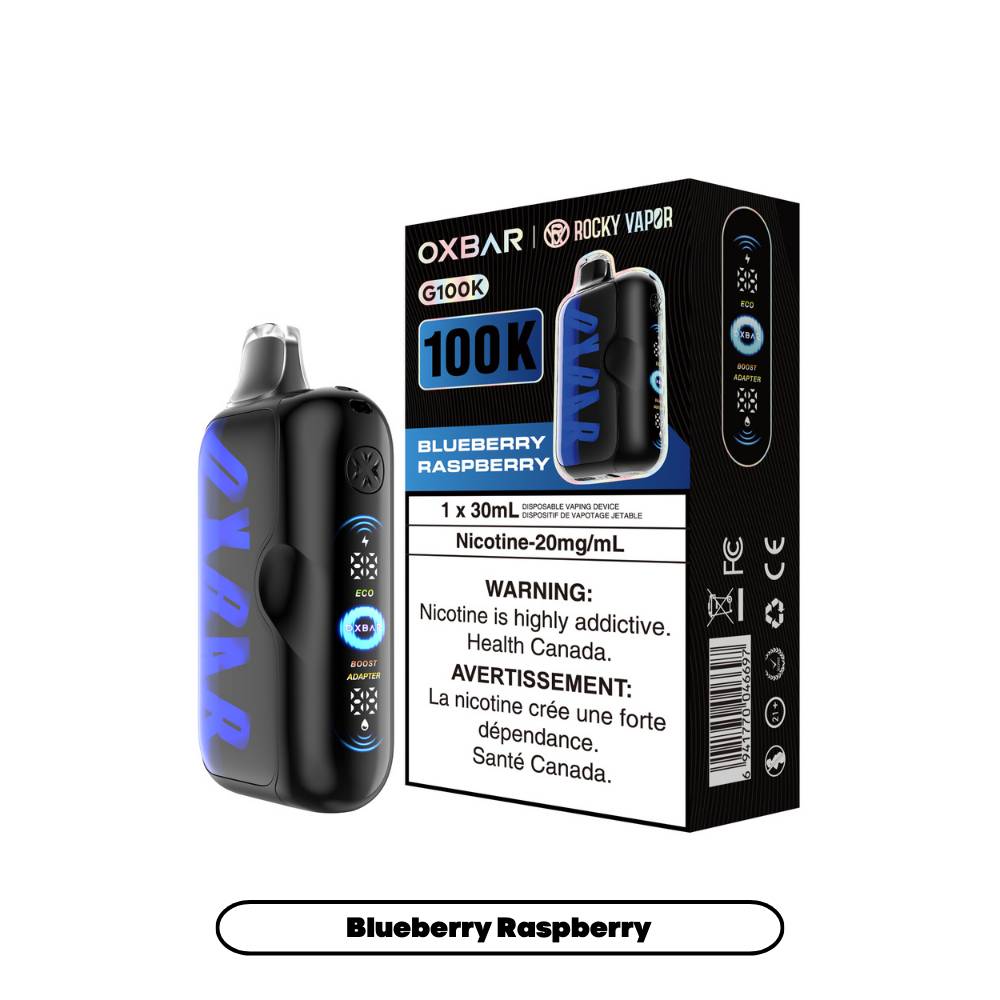 OXBAR Rocky Vapor G100K Disposable Vape Blueberry Raspberry