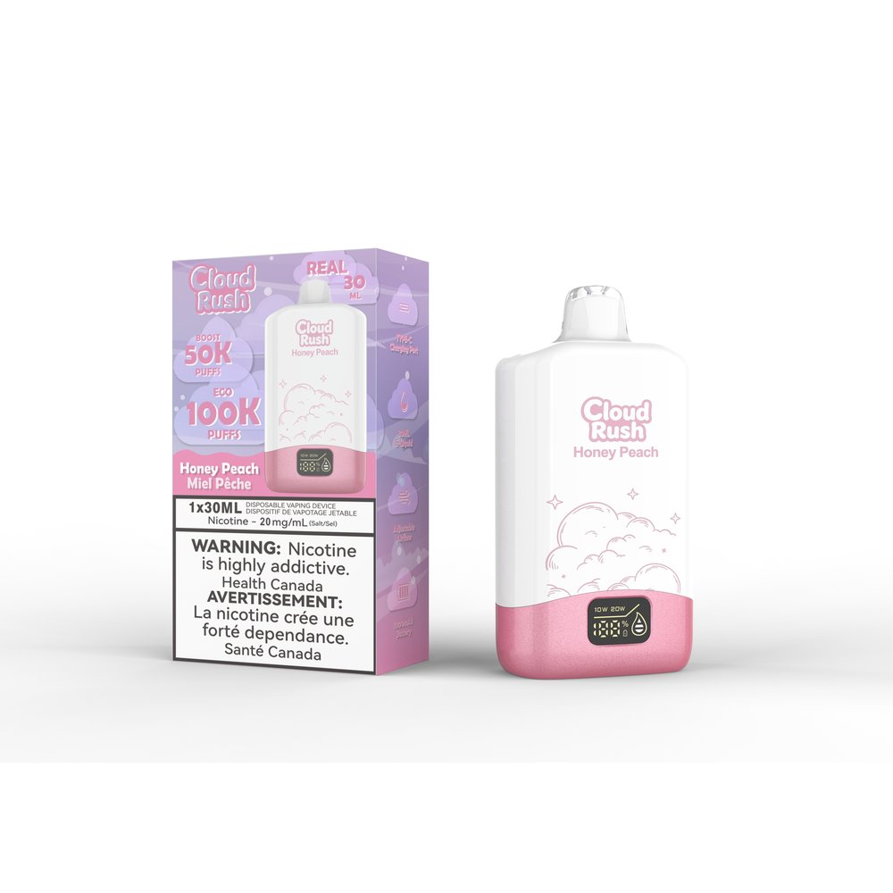 Cloud Rush 100K Disposable Vape honeypeach
