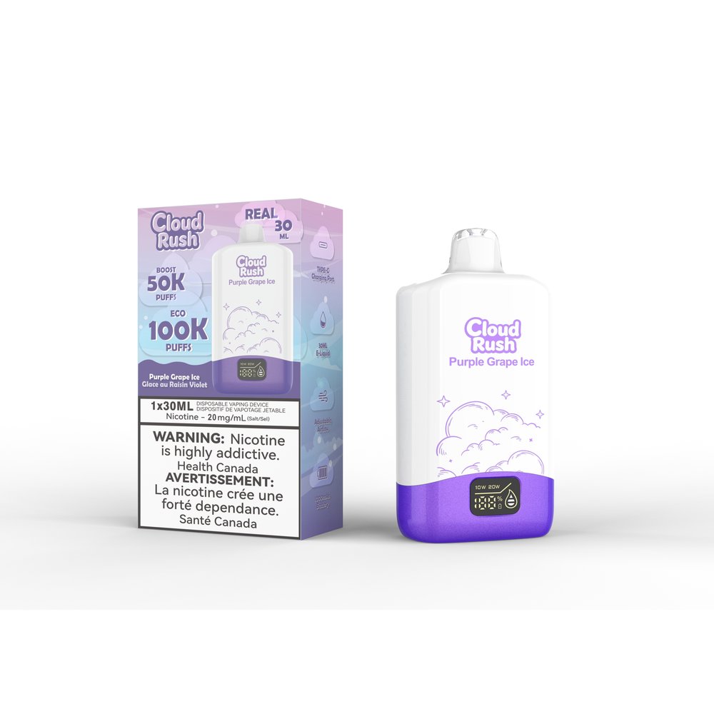 Cloud Rush 100K Disposable Vape purplegrapeice