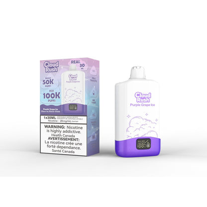 Cloud Rush 100K Disposable Vape purplegrapeice