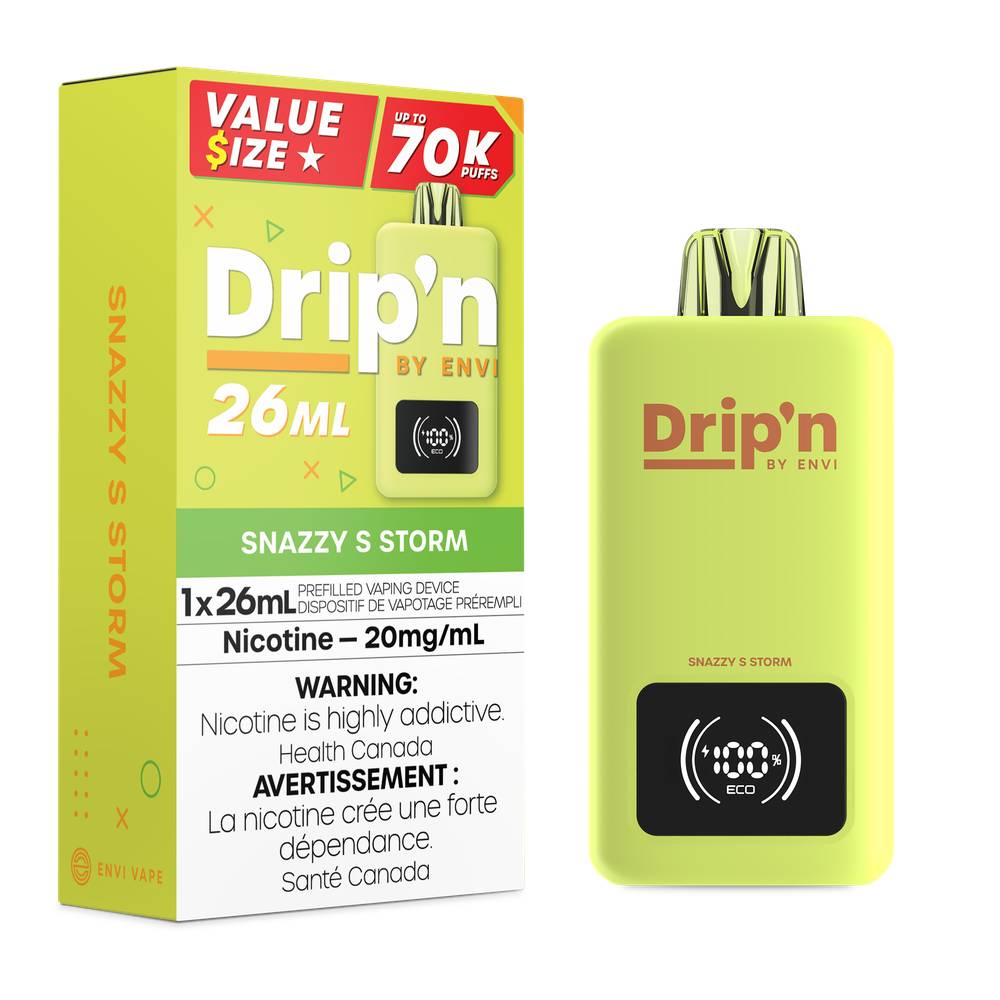 Drip'n by Envi 26mL 70K Puffs Disposable Vape Snazzy S Storm