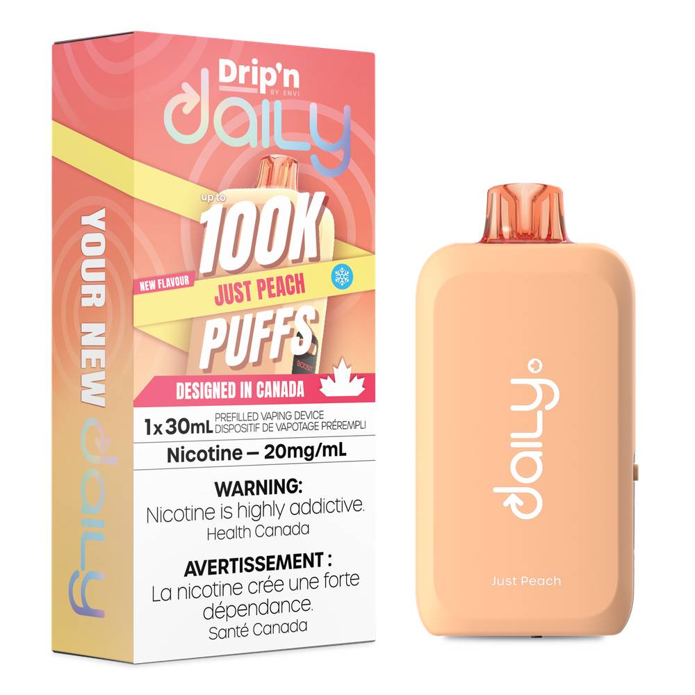 Drip'n Daily 100K Just Peach Disposable Vape