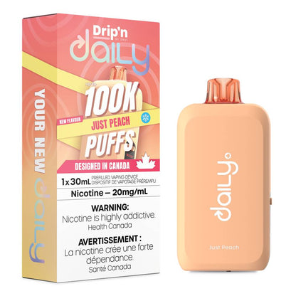 Drip'n Daily 100K Just Peach Disposable Vape