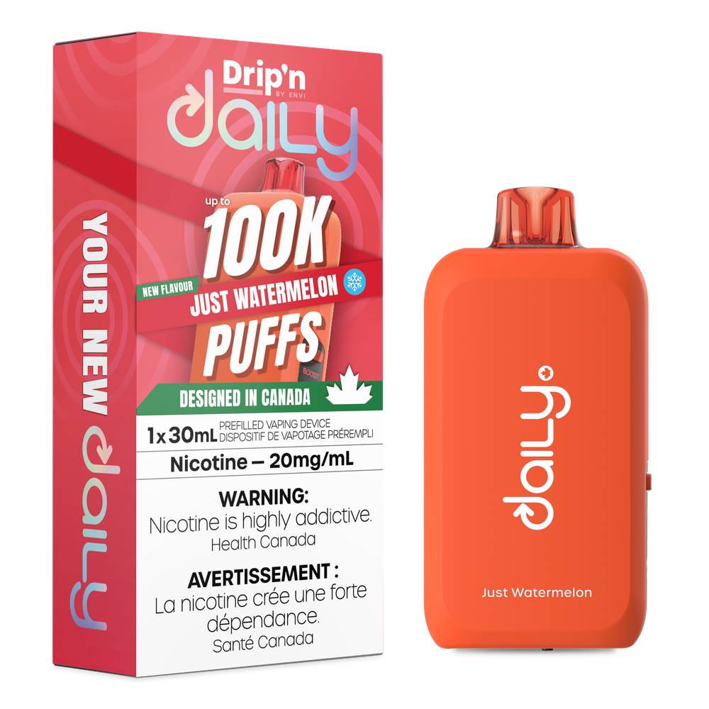 Drip'n Daily 100K Just Watermelon Disposable Vape