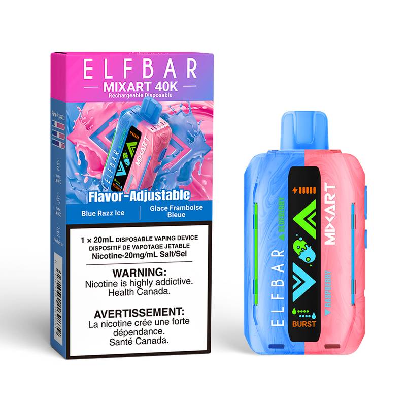 ELF BAR Mixart 40K_Blue-Razz-Ice-WithBox