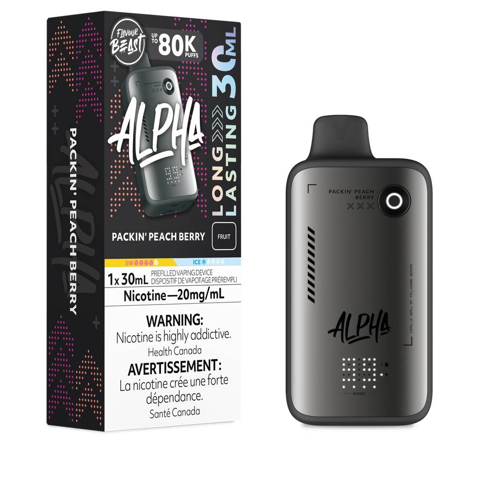 Flavour Beast Alpha 80K Disposable Vape Packin' Peach Berry