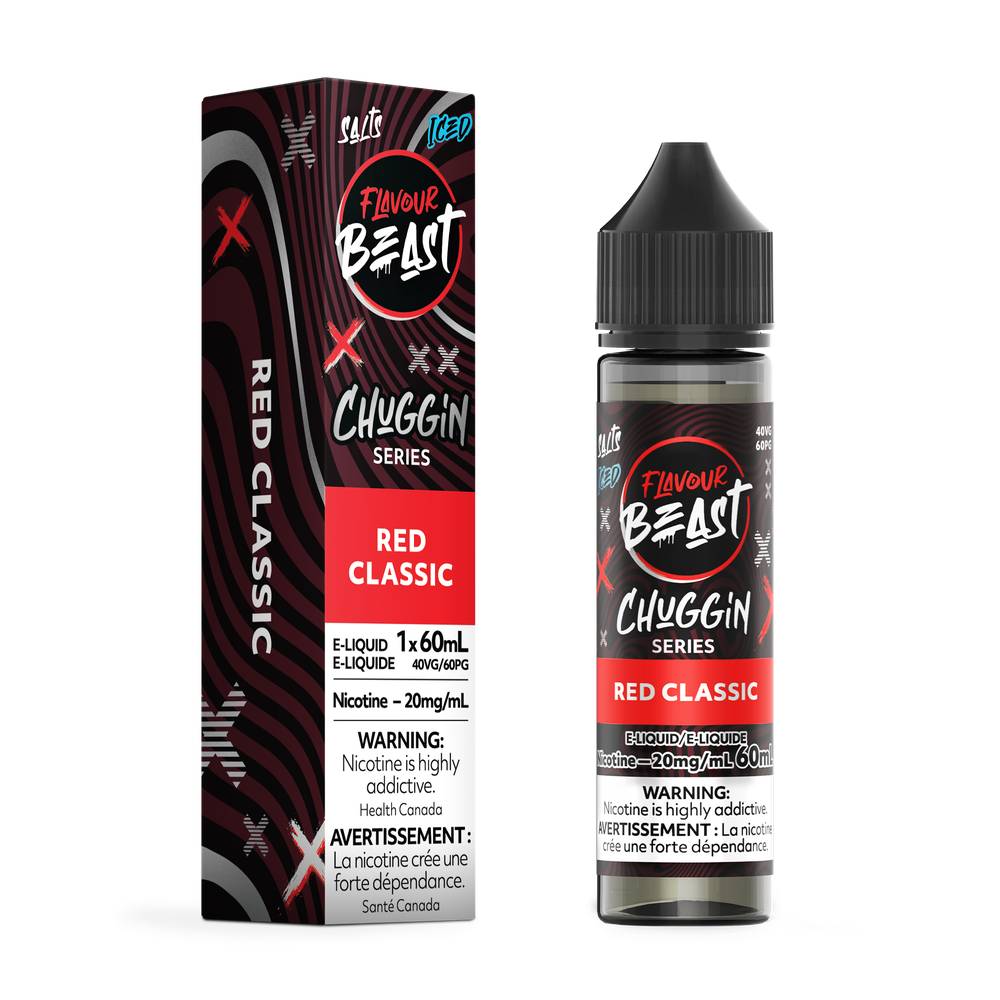 Flavour Beast E-Liquid Nicotine Salt 60mL 20mg Red Classic