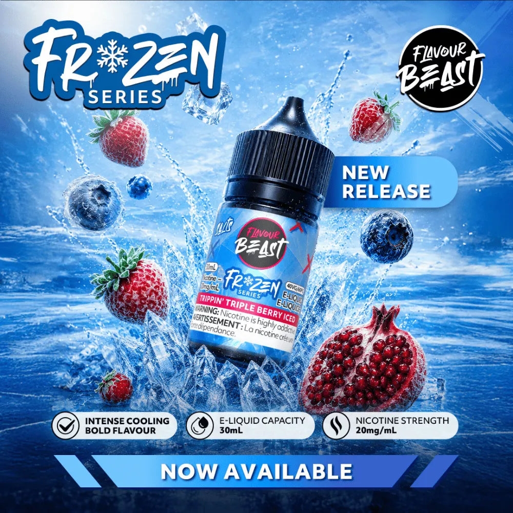 Flavour Beast Frozen Nicotine Salt E-Liquid Flavour Collection Banner