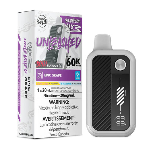 Flavour Beast UNLEASHED MAX 3 60K Disposable Vape - Epic Grape