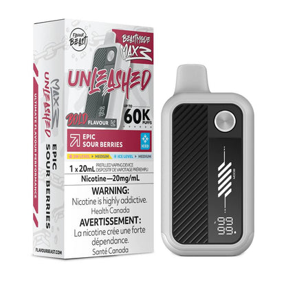 Flavour Beast UNLEASHED MAX 3 60K Disposable Vape - Epic Sour Berries