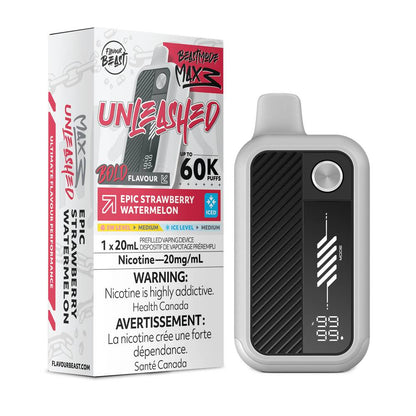 Flavour Beast UNLEASHED MAX 3 60K Disposable Vape - Epic Strawberry Watermelon
