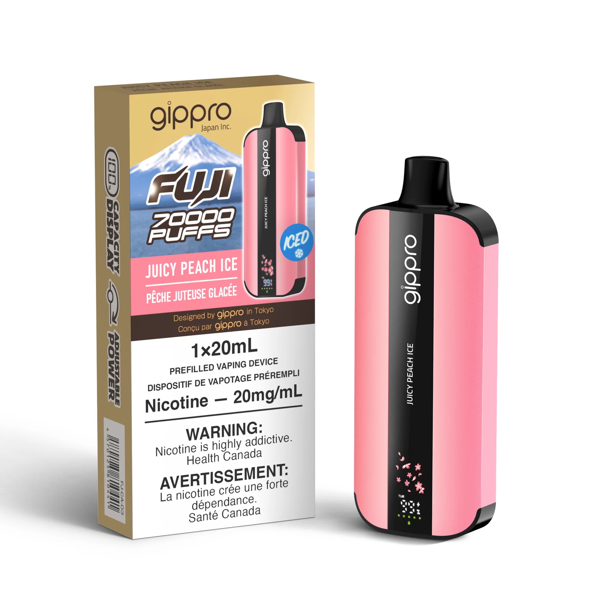 Gippro Fuji 70000 Puffs Disposable Vape at Super Vape Store-Juicy_Peach_Ice