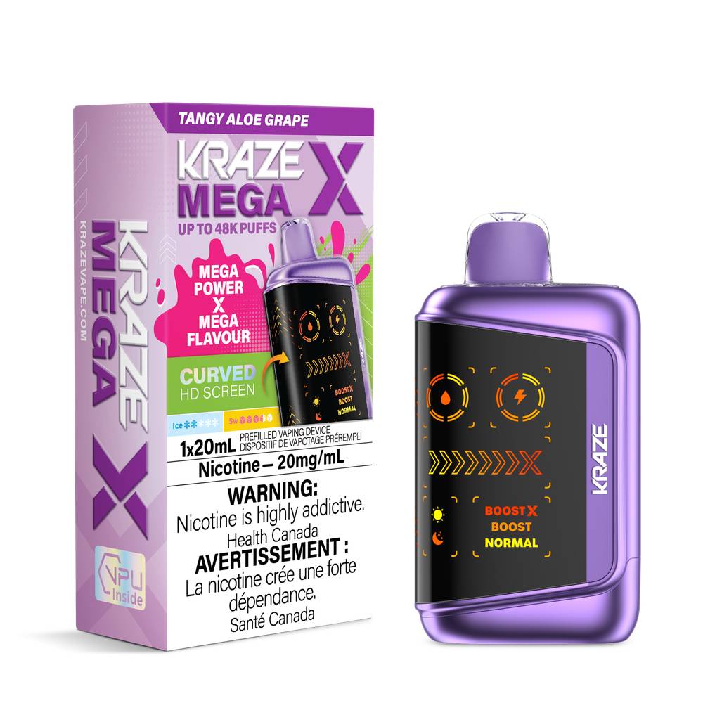 Kraze Mega X 48K Disposable Vape | 48,000 Puffs & 20mL E-Juice Super Vape Kraze Mega X 48K Disposable Vape | 48,000 Puffs & 20mL E-Juice Super Vape