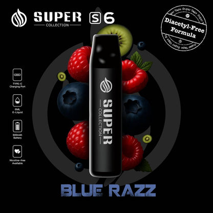 S6bluerazz-Super Vape Store Vape Coolection