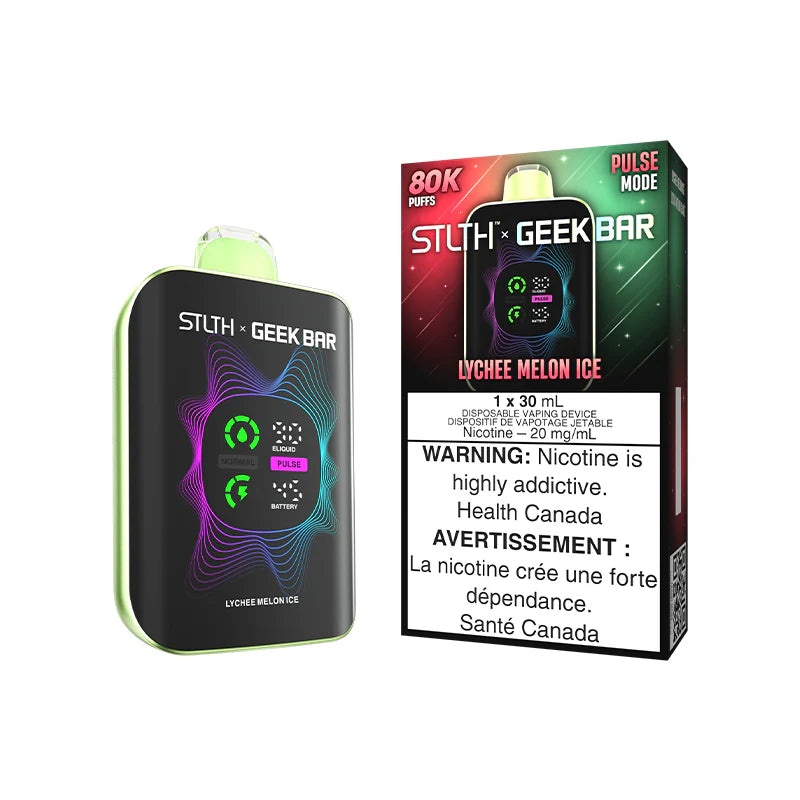 STLTH × Geek Bar 80K Puffs Disposable Vape – Lychee Melon Ice