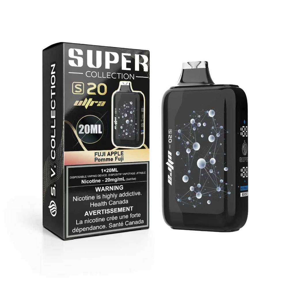 Super Vape S20 ULTRA Disposable Vape | LED Display, Diacetyl-Free Super Vape S20 ULTRA Disposable Vape | LED Display, Diacetyl-Free