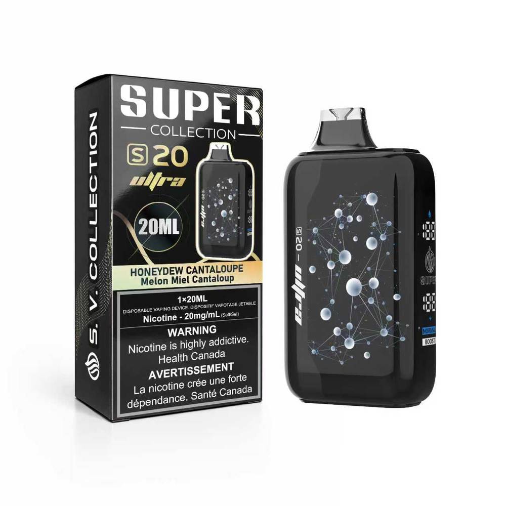 Super Vape S20 ULTRA Disposable Vape | LED Display, Diacetyl-Free Super Vape S20 ULTRA Disposable Vape | LED Display, Diacetyl-Free