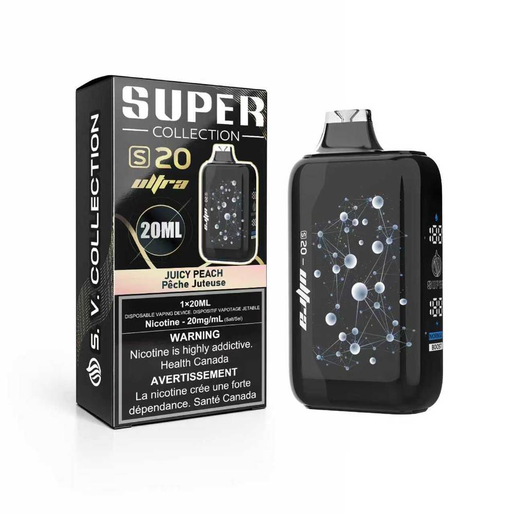 Super Vape S20 ULTRA Disposable Vape | LED Display, Diacetyl-Free Super Vape S20 ULTRA Disposable Vape | LED Display, Diacetyl-Free