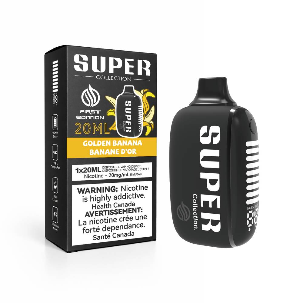 Super Collection S20 Disposable Vape 20K Puffs, 20 mL, Boost Mode Super Vape Super Collection S20 Disposable Vape 20K Puffs, 20 mL, Boost Mode Super Vape