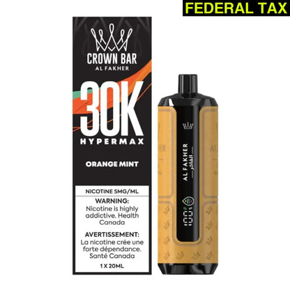 AL FAKHER CROWN BAR HYPE MAX 30K ORANGE MINT