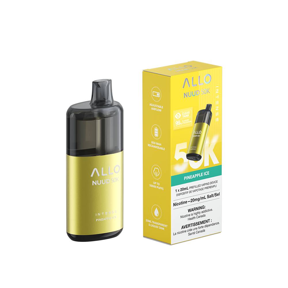 Allo NUUD 50K Disposable Vape 50,000 Puffs, 20 Flavours, Long-Lasting Super Vape Allo NUUD 50K Disposable Vape 50,000 Puffs, 20 Flavours, Long-Lasting Super Vape