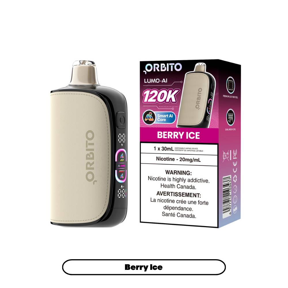 Orbito Lumo AI 120K Disposable Vape Berry Ice
