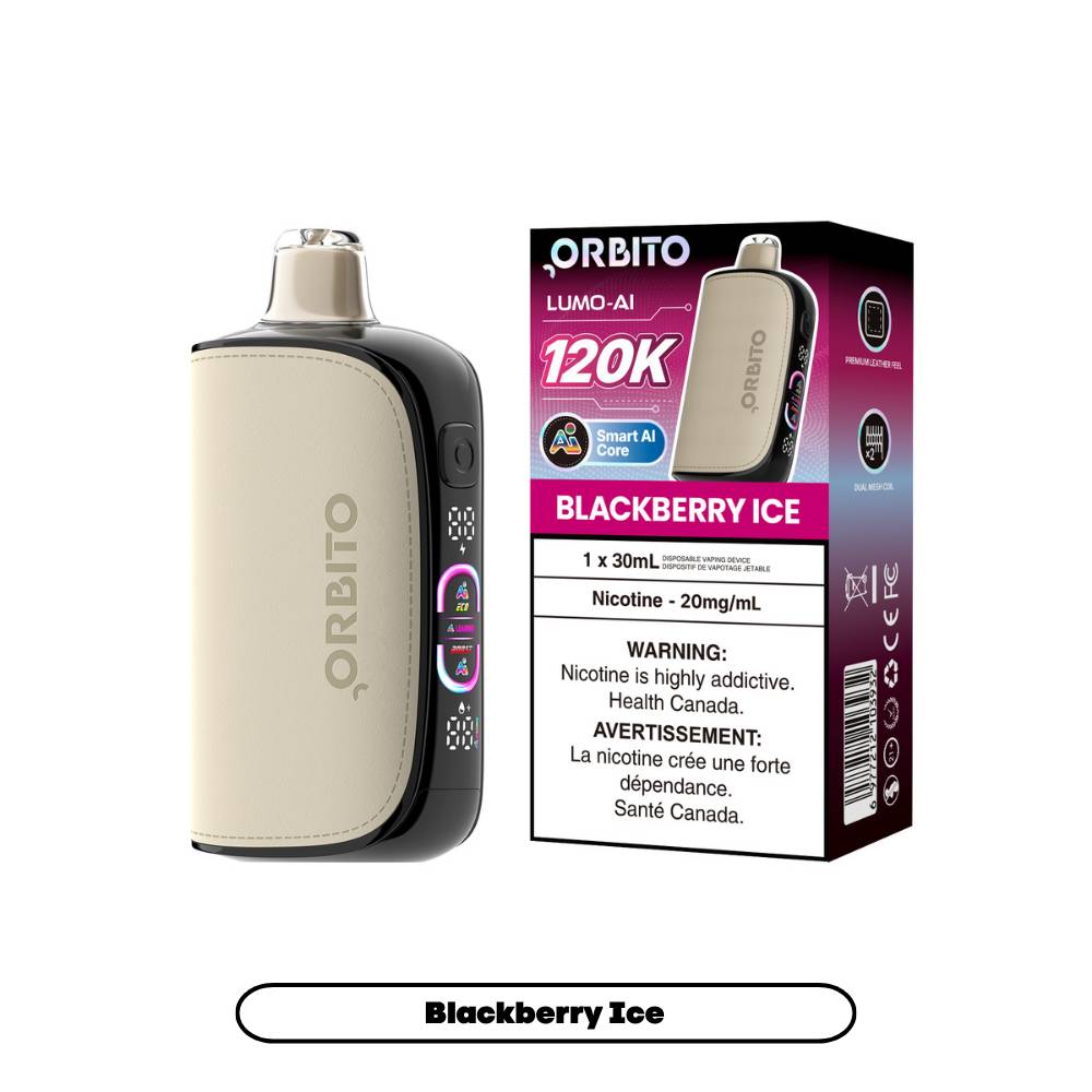 Orbito Lumo AI 120K Disposable Vape Blackberry Ice