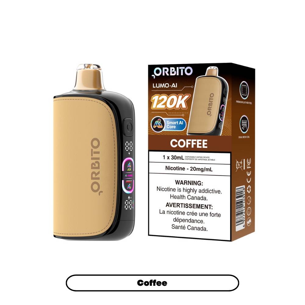 Orbito Lumo AI 120K Disposable Vape Coffee