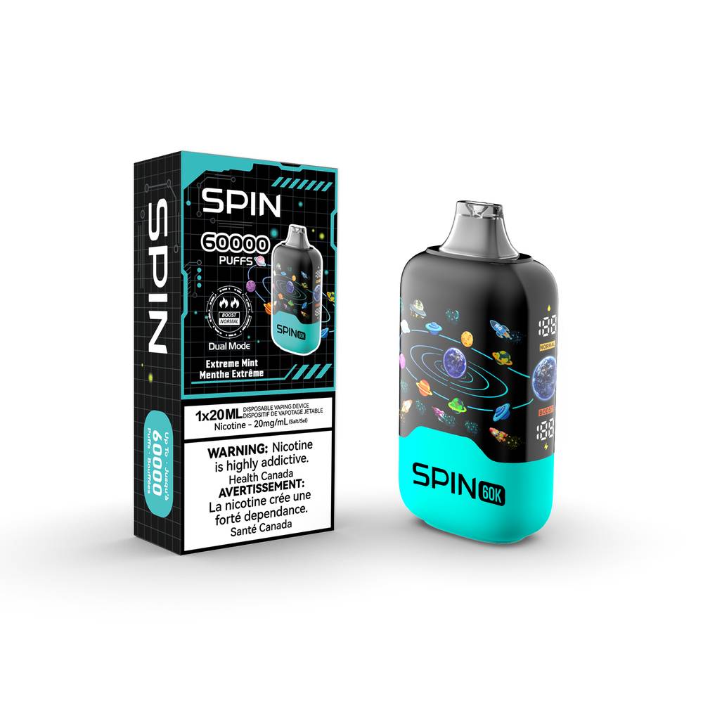 SPIN 60 000 Puffs Disposable Vape - ExtremeMint