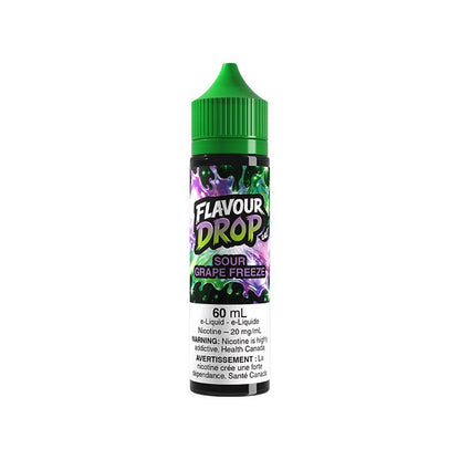 FLAVOUR DROP 20MG 60ML Nicotine Salt E-Liquid Sour Grape Freeze