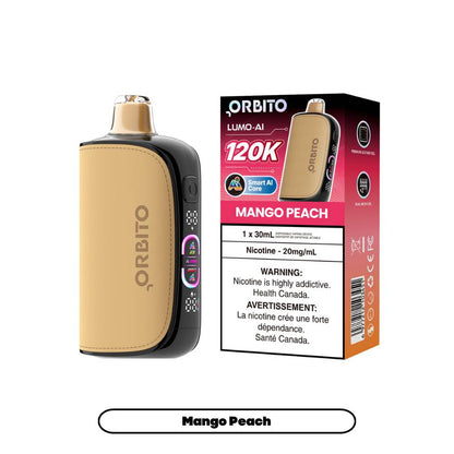Orbito Lumo AI 120K Disposable Vape Mango Peach