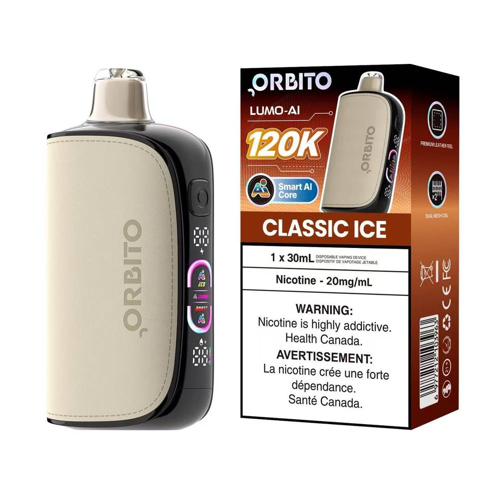 Orbito Lumo AI 120K Disposable Vape Classic Ice