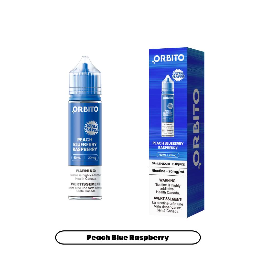 ORBITO Ultra Flavor Nic Salt 60mL - Peach Blueberry Raspberry