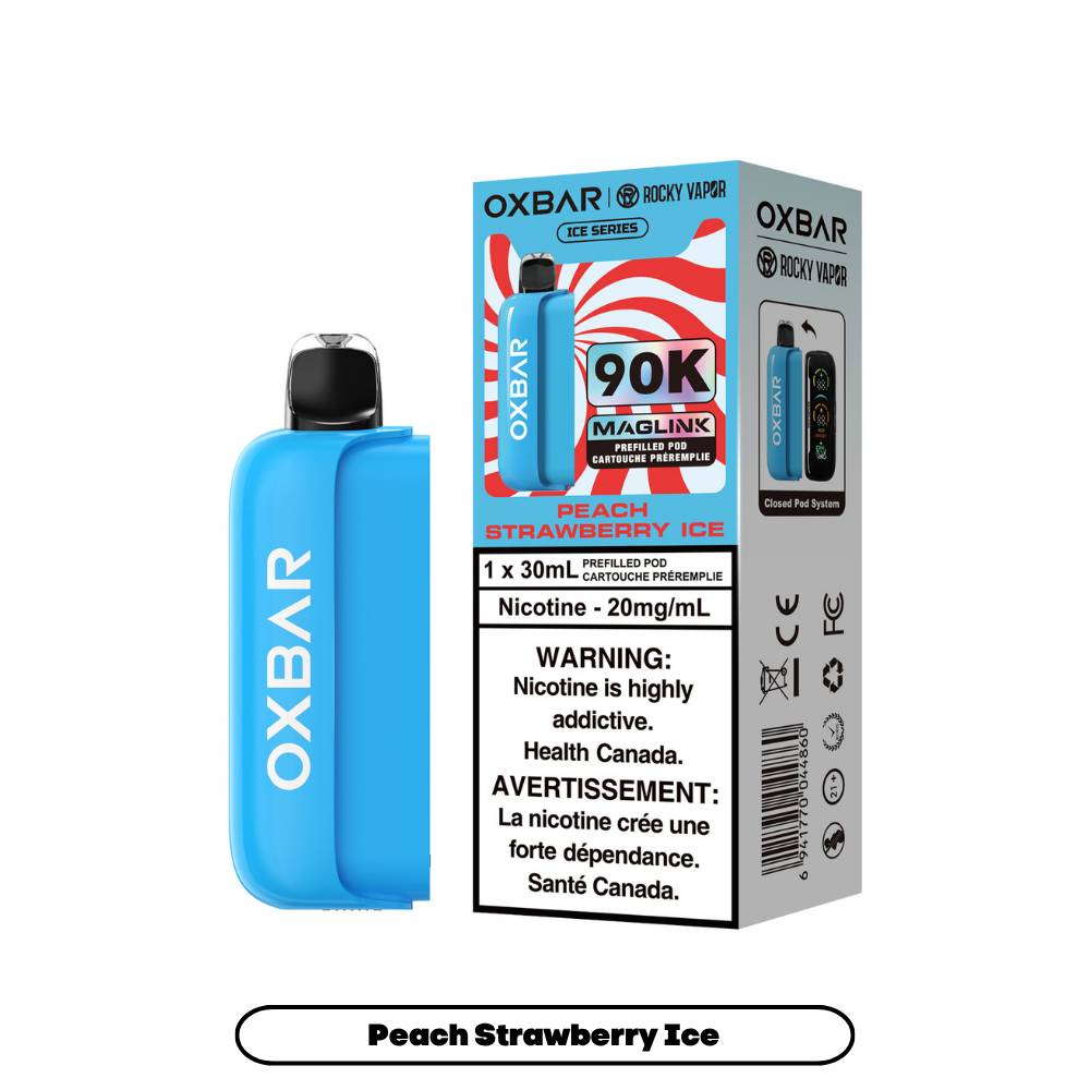 Rocky Vapor Oxbar Maglink 90K Prefilled Pod - Peach Strawberry Ice