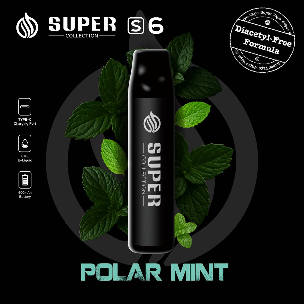 Super Collection S6 Disposable Vape | 6mL 20mg | Up to 6000 Puffs Super Vape Super Collection S6 Disposable Vape | 6mL 20mg | Up to 6000 Puffs Super Vape