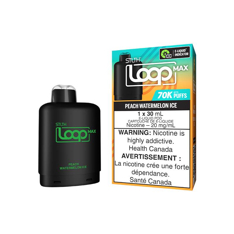 STLTH Loop Max 70K Pod Pack Peach Watermelon Ice