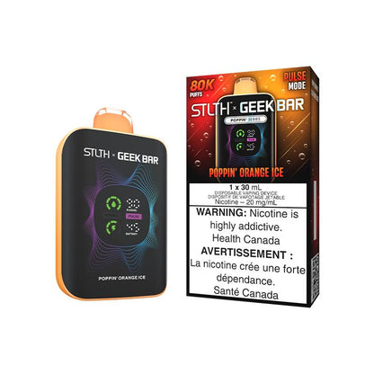 STLTH × Geek Bar 80K Puffs Disposable Vape – Poppin' Orange Ice