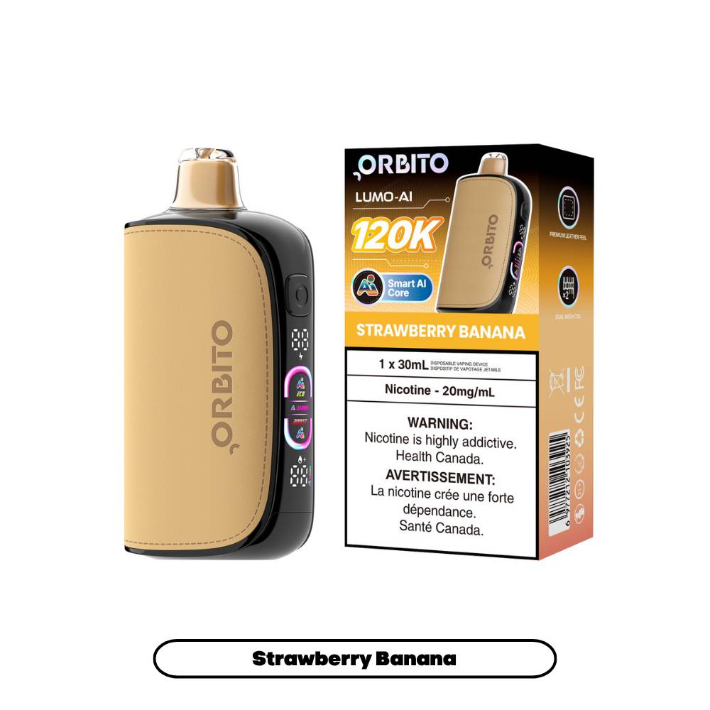 Orbito Lumo AI 120K Disposable Vape Strawberry Banana