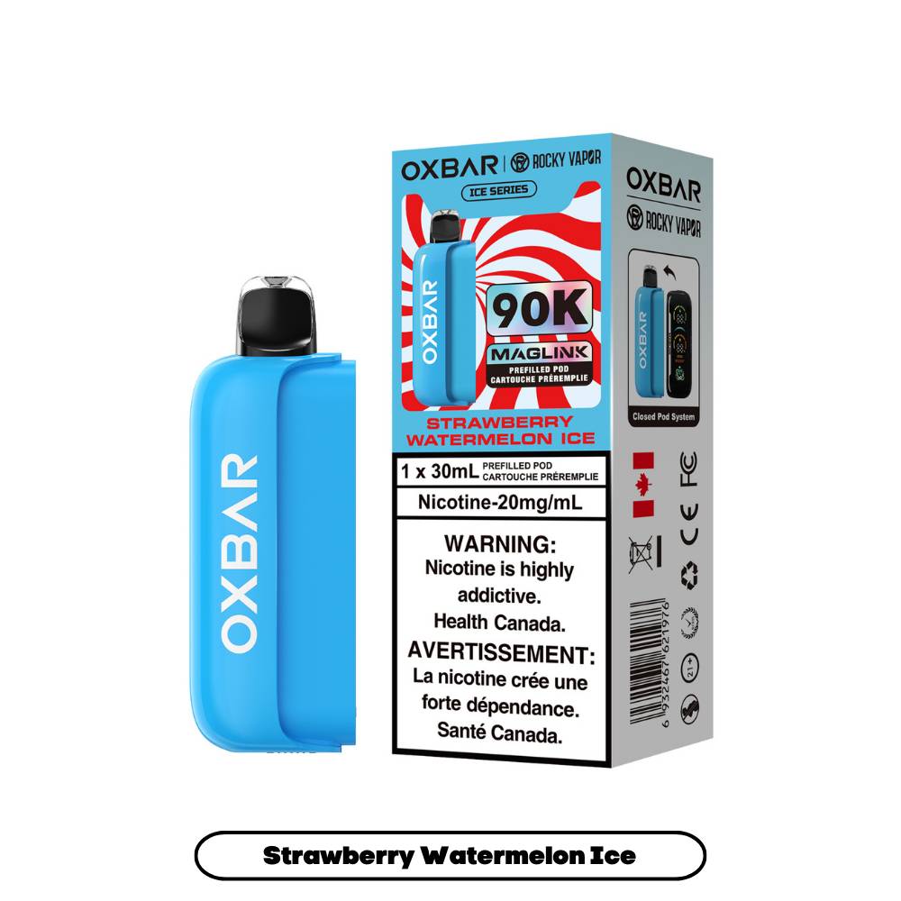 Rocky Vapor Oxbar Maglink 90K Prefilled Pod - Strawberry Watermelon Ice